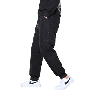 密瓶儿加绒加厚运动裤男宽松冬季男士大码青少年厚绒裤子男休闲裤