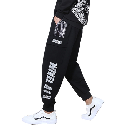 加绒加厚长款运动裤宽松