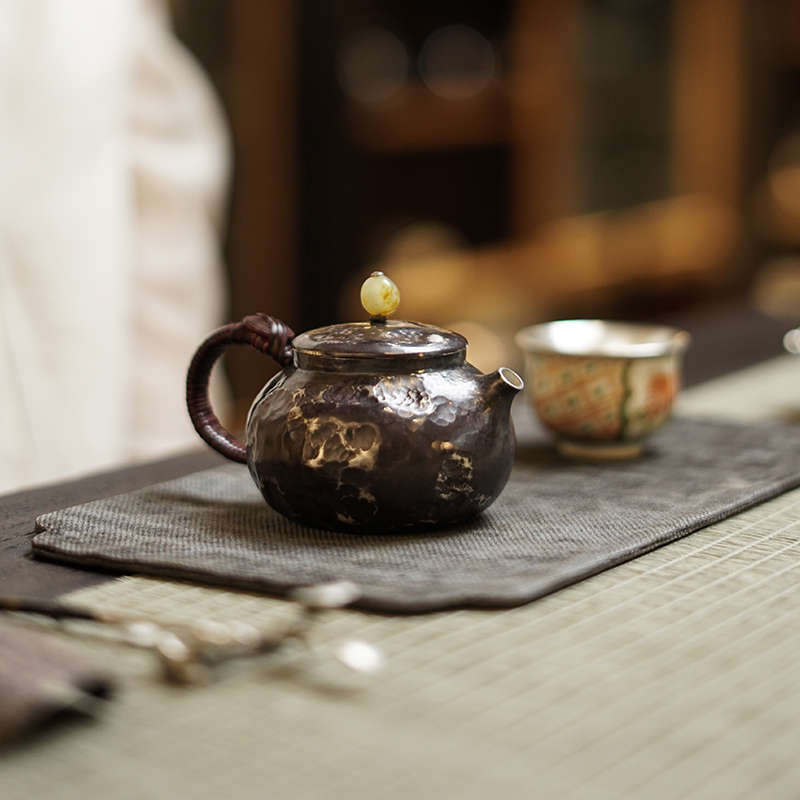 纯手工非遗原创泡茶器银壶