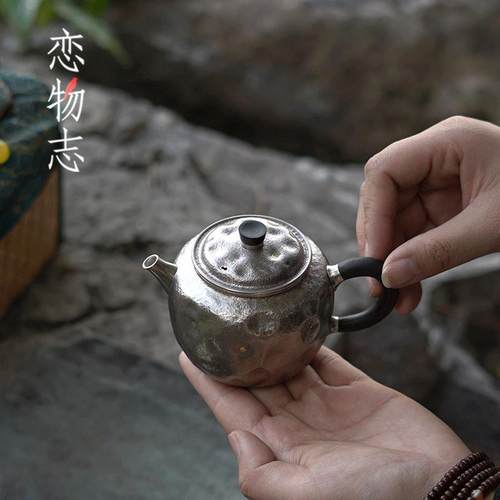泡茶壶纯银999中式纯手工