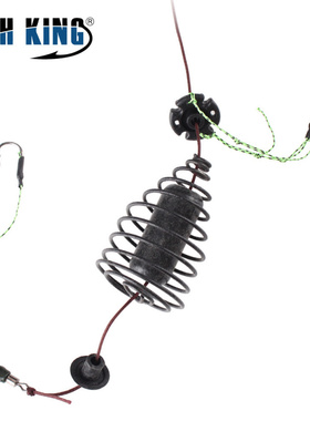 FISHKING欧式鲤钓鱼钩钓组饵笼打窝弹簧钩大力马飞德钓FEEDER
