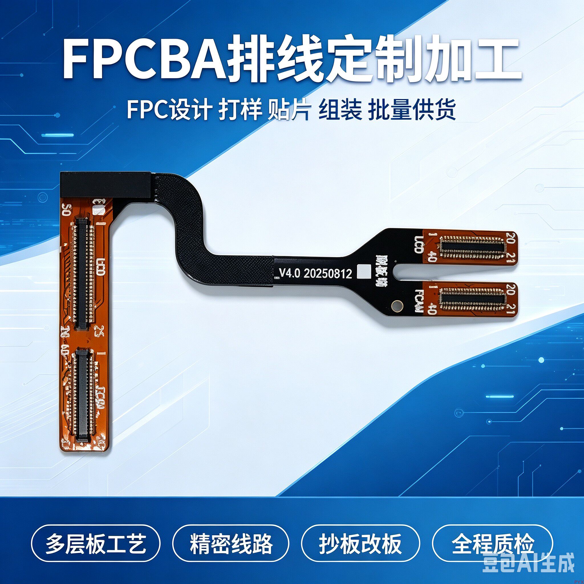 FPCBA柔性线路板快打样批量生产