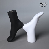 543鞋 袜店仿真假脚模型陈列道具男女袜子鞋 子展示架足模3D拍摄照