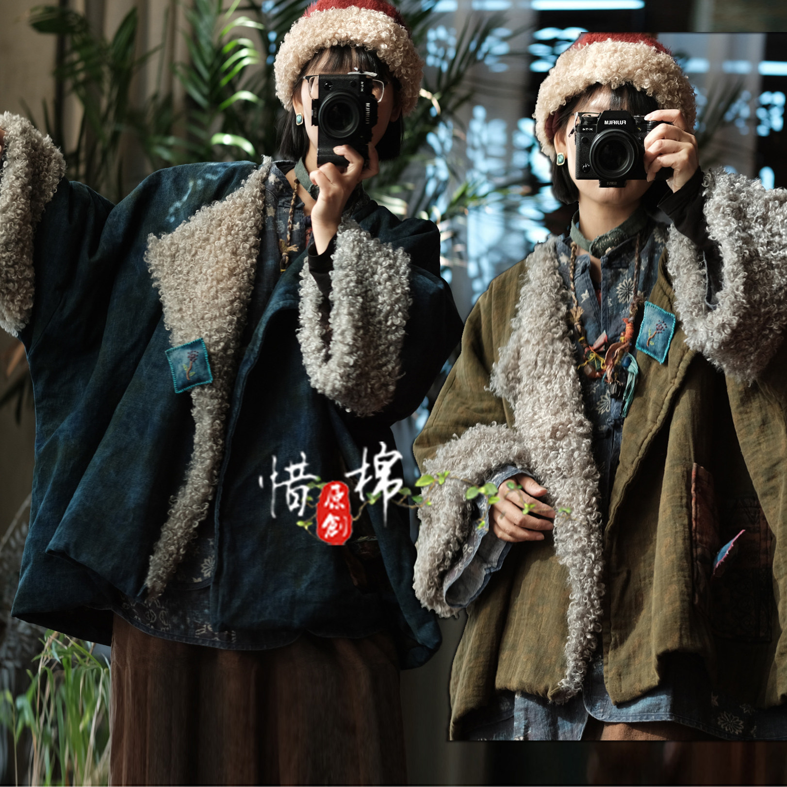 原创复古文艺羊卷毛翻领夹棉棉衣外套2276,女装/女士精品,棉衣/棉服,淘宝优惠券,粉丝福利购,淘宝优惠卷