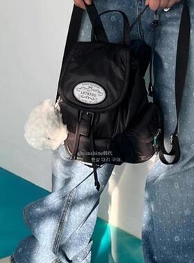 韩代潮牌LOTSYOU金智妮JENNIE同款小巧实用口袋双肩背包男女旅游
