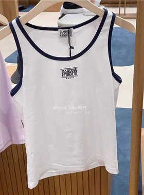 韩代潮牌MARITHE FRANCOIS GIRBAUD圆领小标LOGO外穿内搭吊带背心