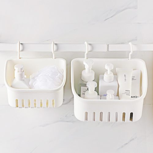 日韩风免打孔浴室收纳盒收纳篮