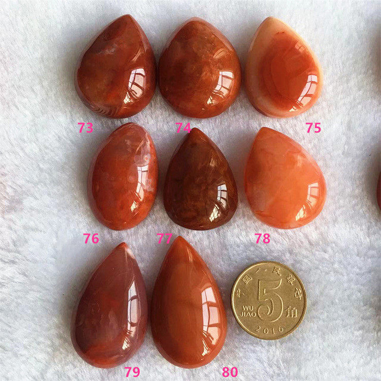 纯天然九口南红玛瑙水滴吊坠川料南红原石挂坠吊坠一物一图