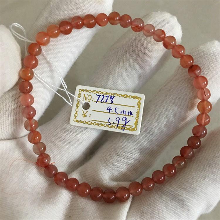 天然凉山保山南红玛瑙柿子手链