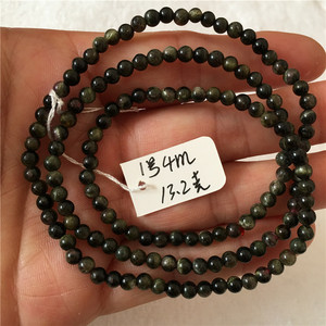 天然碧玺女士手串手链单圈三圈手牌猫眼效应项链西瓜彩虹眼