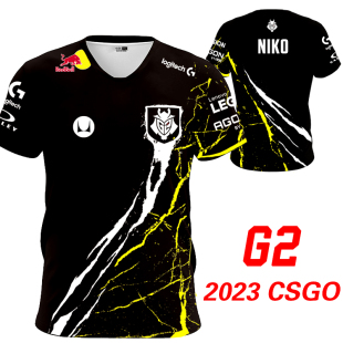 衣服mONESY出征服短袖 G2队服2023CSGO战队NIKO同款 t恤major周边男