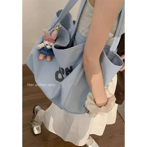 帆布包少女学生上课通勤单肩包