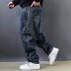 复古重磅2025加绒牛仔裤 男秋冬季 解构拼接微锥工装 美式 直筒长裤 潮