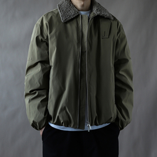 90白鸭绒羽绒服男款冬季2025新款立领外套宽松大码加厚高品质卡其