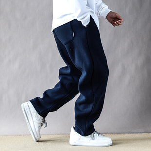 直筒运动长裤 男春秋潮牌宽松休闲2025新款 子宝蓝 复古重磅卫裤 美式