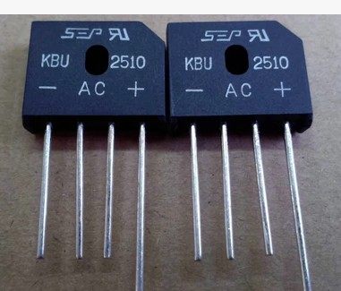 全新直插整流桥 KBU2510 25A 1000V 4脚桥堆圆脚扁桥真正全新原装
