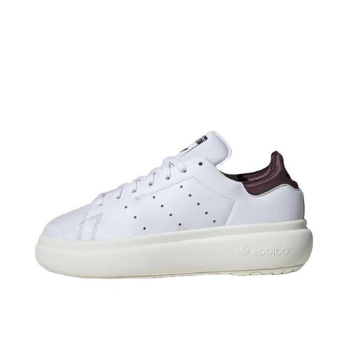adidas originals STAN SMITH PF 舒适 防滑 低帮 板鞋 女 白