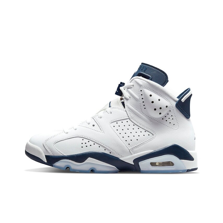 JordanAirJordan 6retro 舒适高帮复古篮球鞋男女同款白蓝午夜蓝