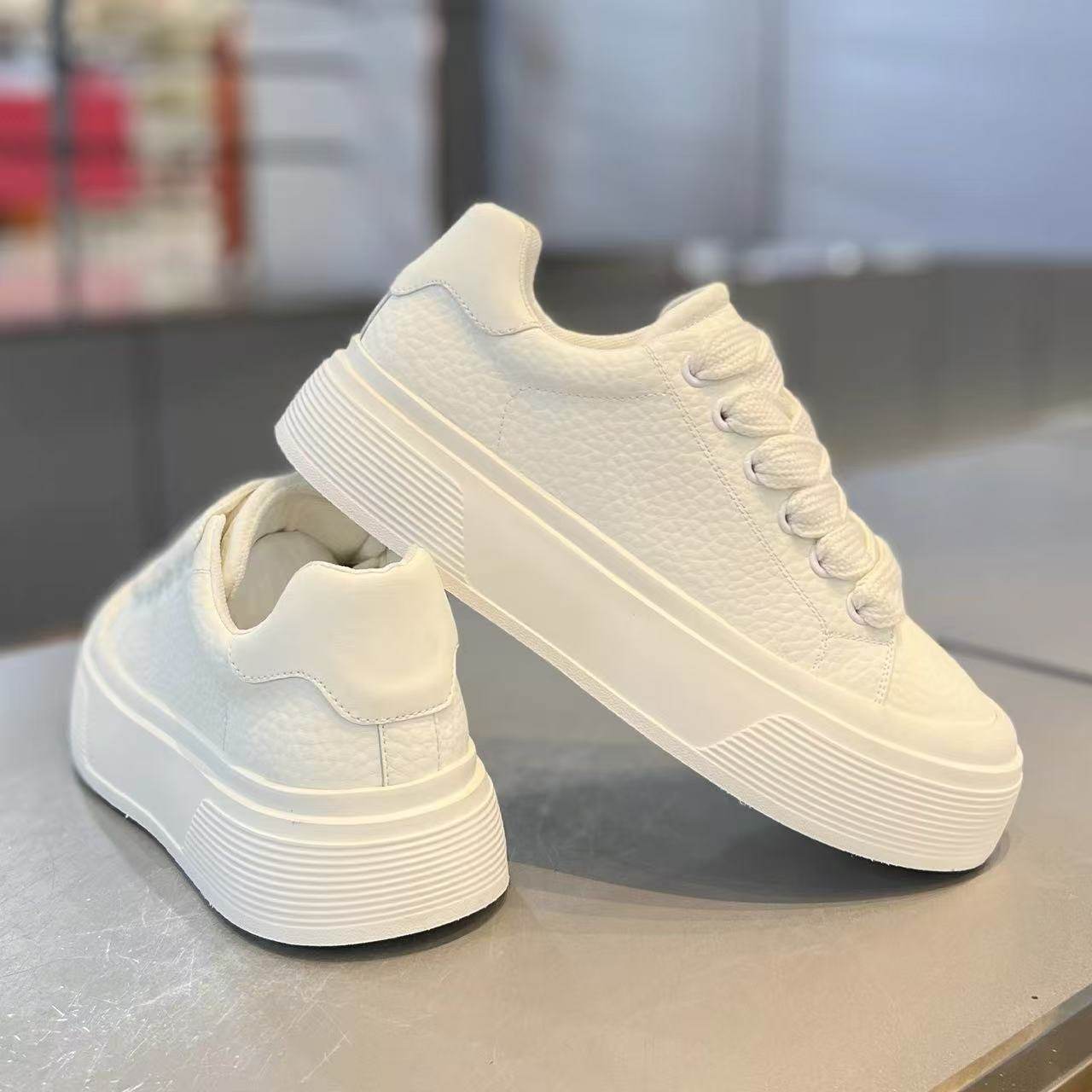 男鞋冬季百搭休闲白色板鞋青少年皮面防水防滑运动厚底增高小白鞋,流行男鞋,单鞋,淘宝优惠券,粉丝福利购,淘宝优惠卷