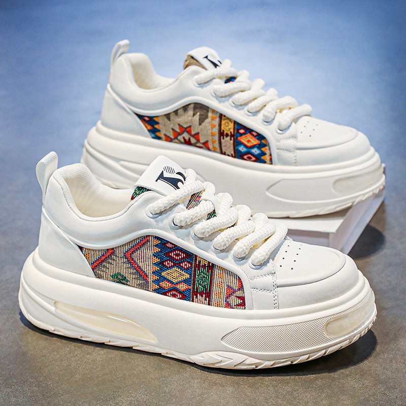 网红爆款男鞋秋季高级感休闲板鞋小众设计学生运动厚底增高小白鞋,流行男鞋,单鞋,淘宝优惠券,粉丝福利购,淘宝优惠卷