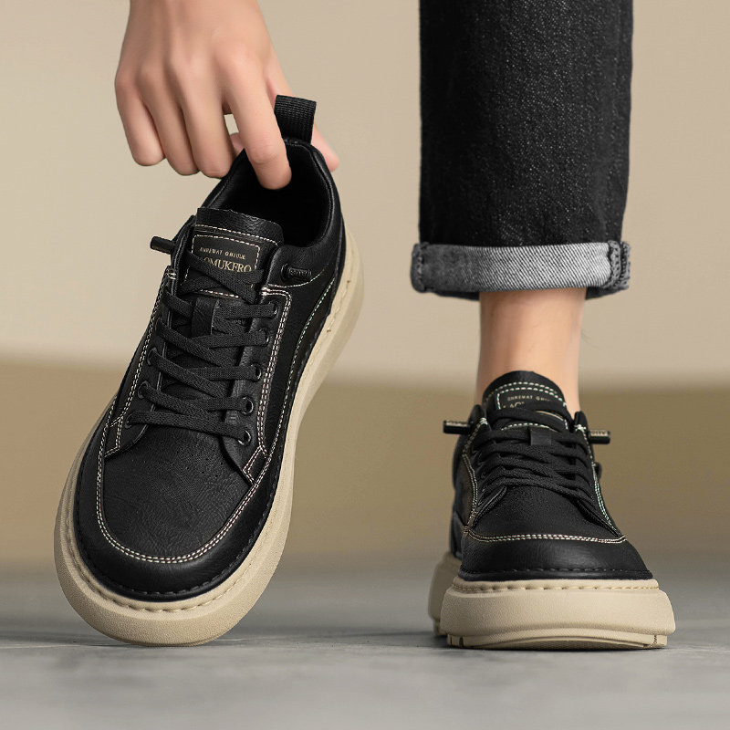 男鞋2026新款春季百搭低帮板鞋男士休闲皮鞋一脚蹬运动软底工作鞋,流行男鞋,单鞋,淘宝优惠券,粉丝福利购,淘宝优惠卷