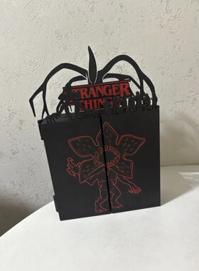 怪奇物语kinder奇趣蛋折叠展示架 Funco 怪奇物语周边