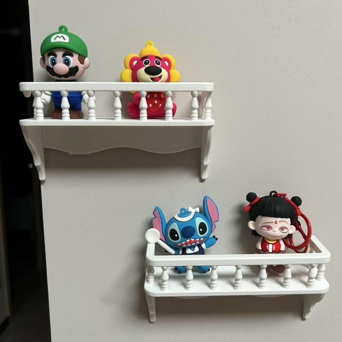 微缩食玩墙壁置物架迷你收纳架模型1:12分6分4分娃娃屋摆件