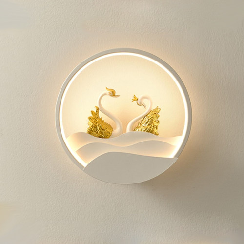 艺雅阁卧室铝材奶油风壁灯