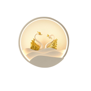 奶油风2025新款壁灯床头灯简约现代创意过道楼梯间墙壁儿童房灯具