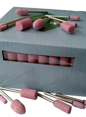 红色砂轮磨头圭垚火石仔金属抛光打磨风电抛光磨头电磨配整形磨头