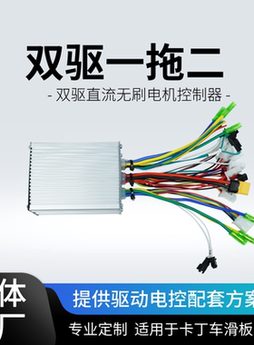 双驱电动滑板车卡丁车36V48V60V400W-1000W直流无刷电机控制器