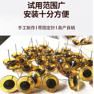 野鸡鸟龙动物仿真眼睛面塑玩具配件雕刻仿真眼珠diy标本义眼假眼