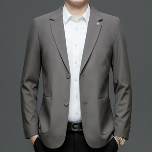 春季休闲西服男春薄款商务单西外套2026新款春装上班西装通勤男装