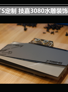 技JIA 3080 分体水雕 显卡冷头改装 装饰面板 TTSMOD定制