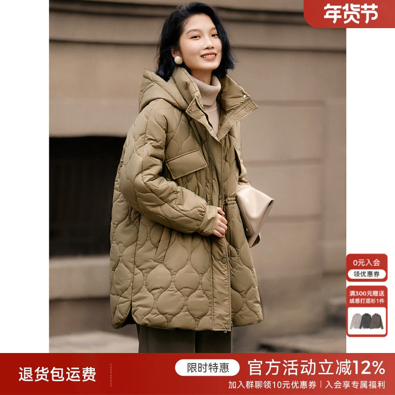 XWI欣未美拉德蝙蝠袖连帽棉衣棉服女冬季抽绳设计显瘦不臃肿外套,女装/女士精品,棉衣/棉服,淘宝优惠券,粉丝福利购,淘宝优惠卷