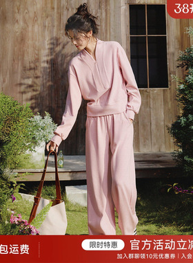 [多色可选]XWI欣未通勤百搭卫衣套装女2026浅春系运动穿搭一整套