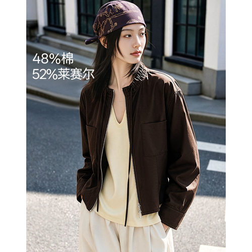 XWI欣未轻薄通勤短款外套女2026