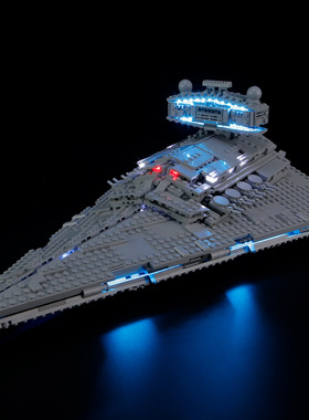 YEABRICKS适用乐高75394帝国歼星舰LED灯饰星球大战积木玩具灯光