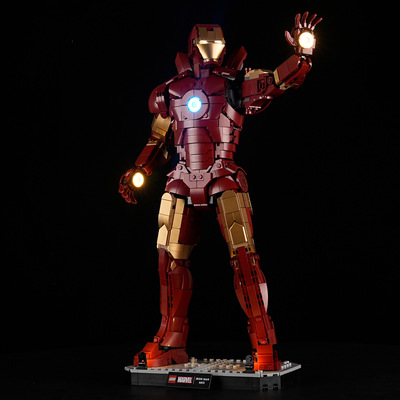 YEABRICKS灯饰适用76344钢铁侠