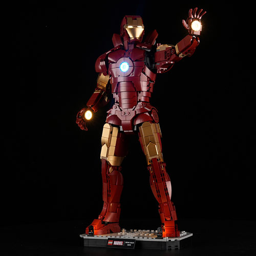 YEABRICKS灯饰适用76344钢铁侠