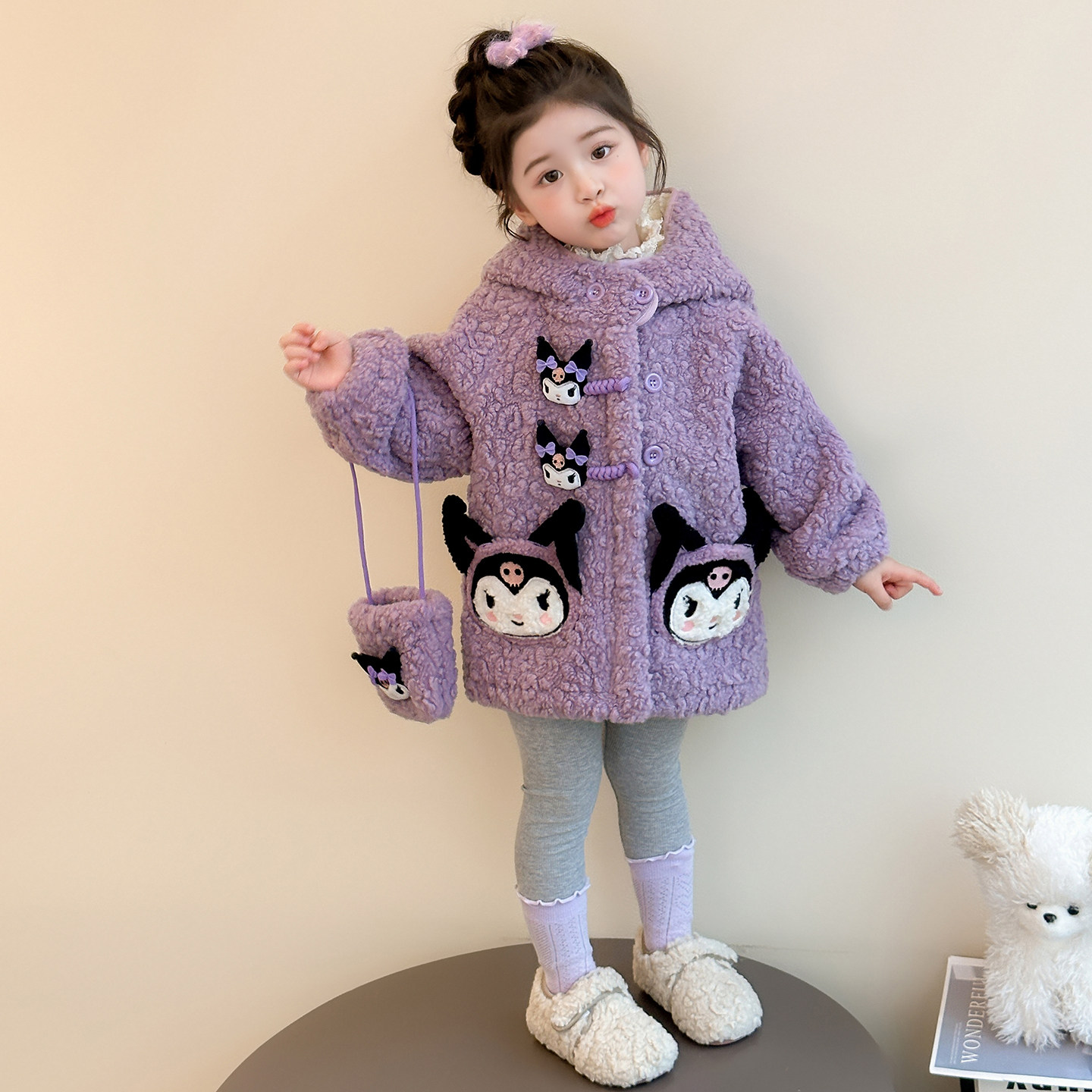 女童外套秋冬款2025新款儿童初冬小女孩羊羔毛加绒加厚女宝宝冬装,童装/婴儿装/亲子装,普通外套,淘宝优惠券,粉丝福利购,淘宝优惠卷