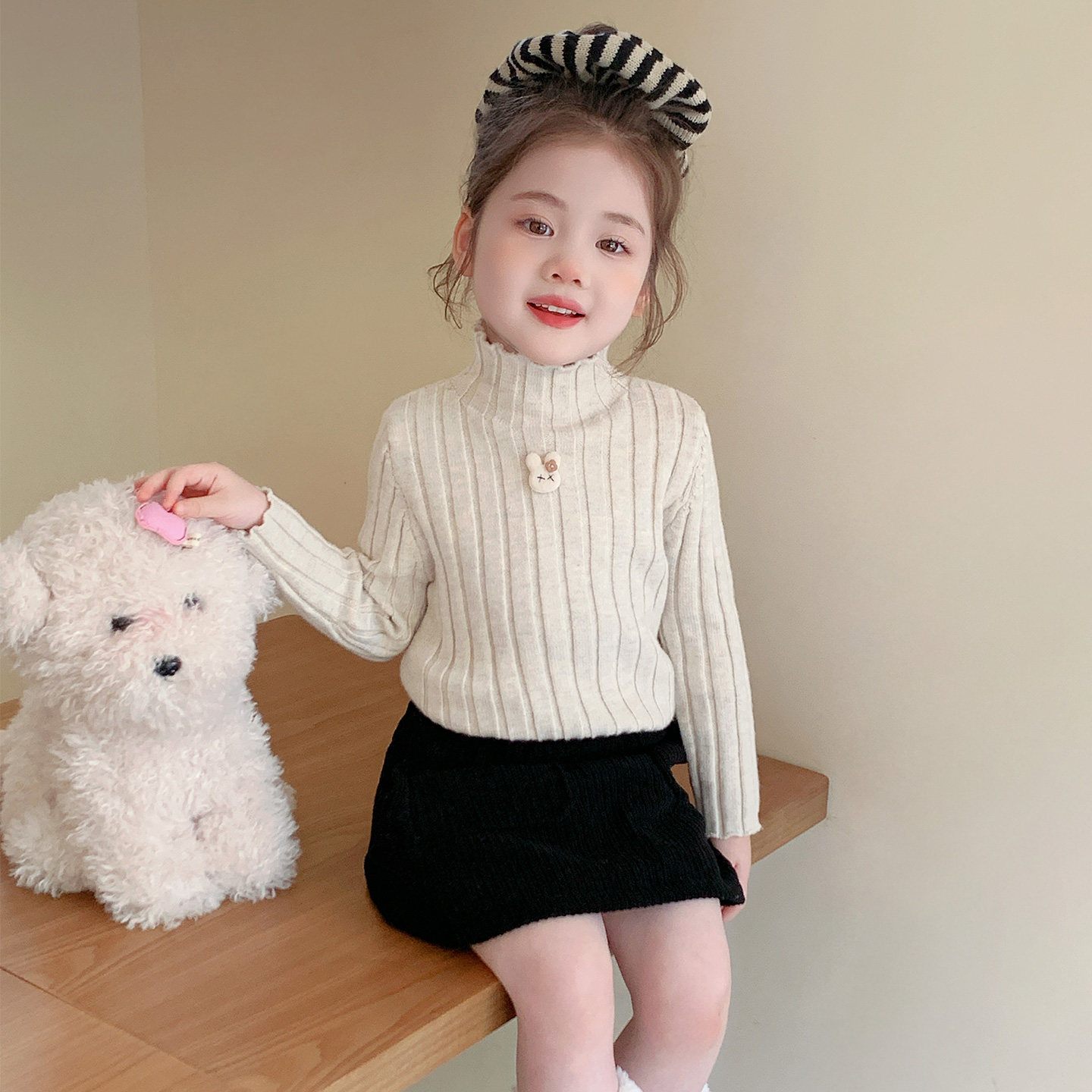 女童毛衣秋冬季加厚2025新款高领儿童内搭针织衫宝宝毛线衣打底衫,童装/婴儿装/亲子装,毛衣/针织衫,淘宝优惠券,粉丝福利购,淘宝优惠卷