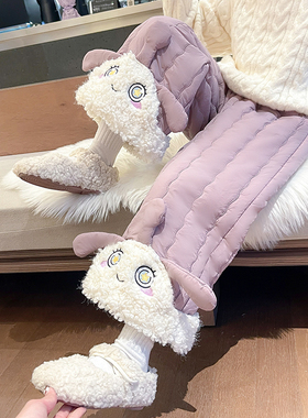 女童裤子秋冬季2026新款儿童蛋仔加绒外穿女宝宝棉裤加厚一条过冬