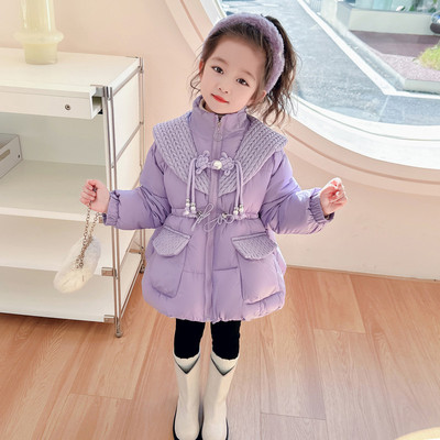 女童棉服秋冬2025新款洋气