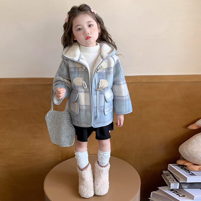 女童加绒外套秋冬2025新款儿童加厚上衣宝宝冬季毛呢大衣洋气冬装,童装/婴儿装/亲子装,普通外套,淘宝优惠券,粉丝福利购,淘宝优惠卷