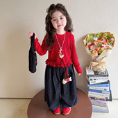 春装 女童波点套装 洋气儿童装 春季 小女孩女宝宝春秋时髦 2026新款