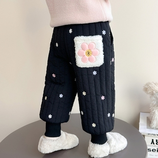 儿童蛋仔加绒外穿女宝宝棉裤 2025新款 加厚一条过冬 子秋冬季 女童裤