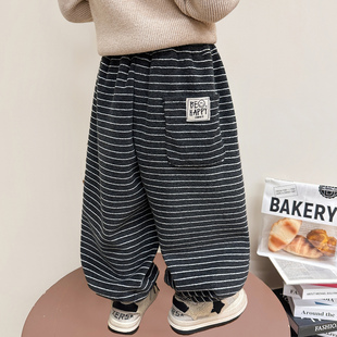 加厚版女童卫裤子女宝宝2026新款儿童秋冬季外穿一体绒加绒运动裤