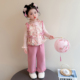 衣服新年装 儿童宝宝加厚过年服拜年服唐装 秋冬新款 女童中国风套装