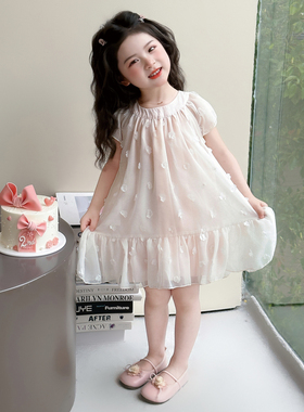 女童生日裙子夏装2026新款儿童夏季连衣裙女宝宝夏天公主裙小女孩